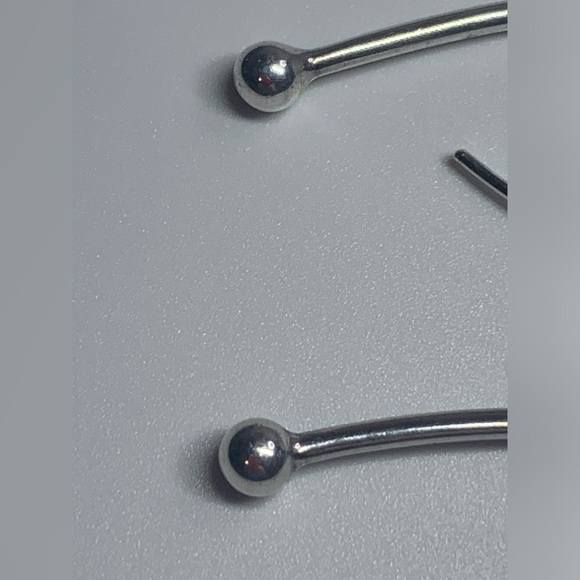 Silpada Vintage Sterling BALANCING ACT Ball Threader Earrings - Picture 12 of 15